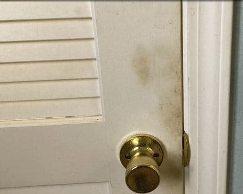 Closet Door before cleaning