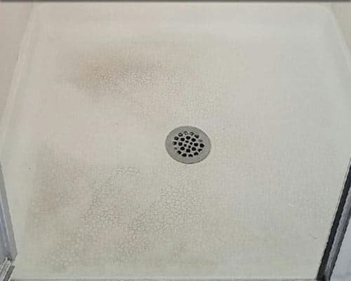 Shower Floor before cleaning